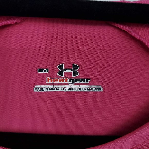 Under Armour Pink Short Sleeve Athletic Top S - Picture 4 of 7